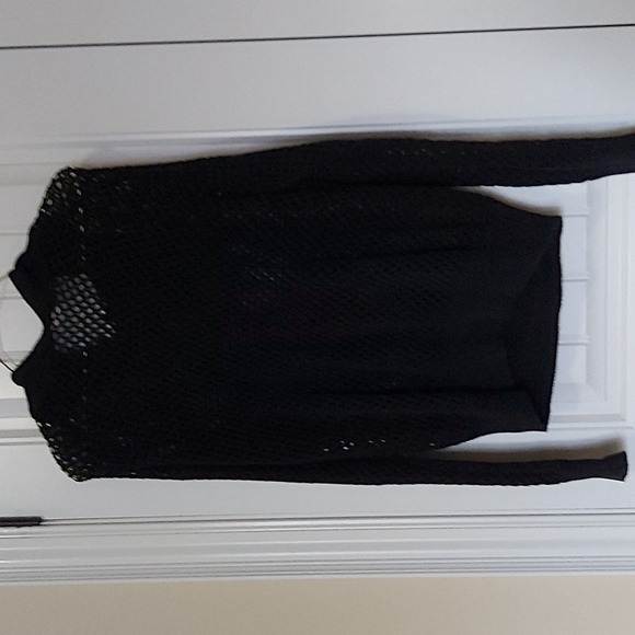Black Fishnet Hoodie XL - Picture 1 of 4